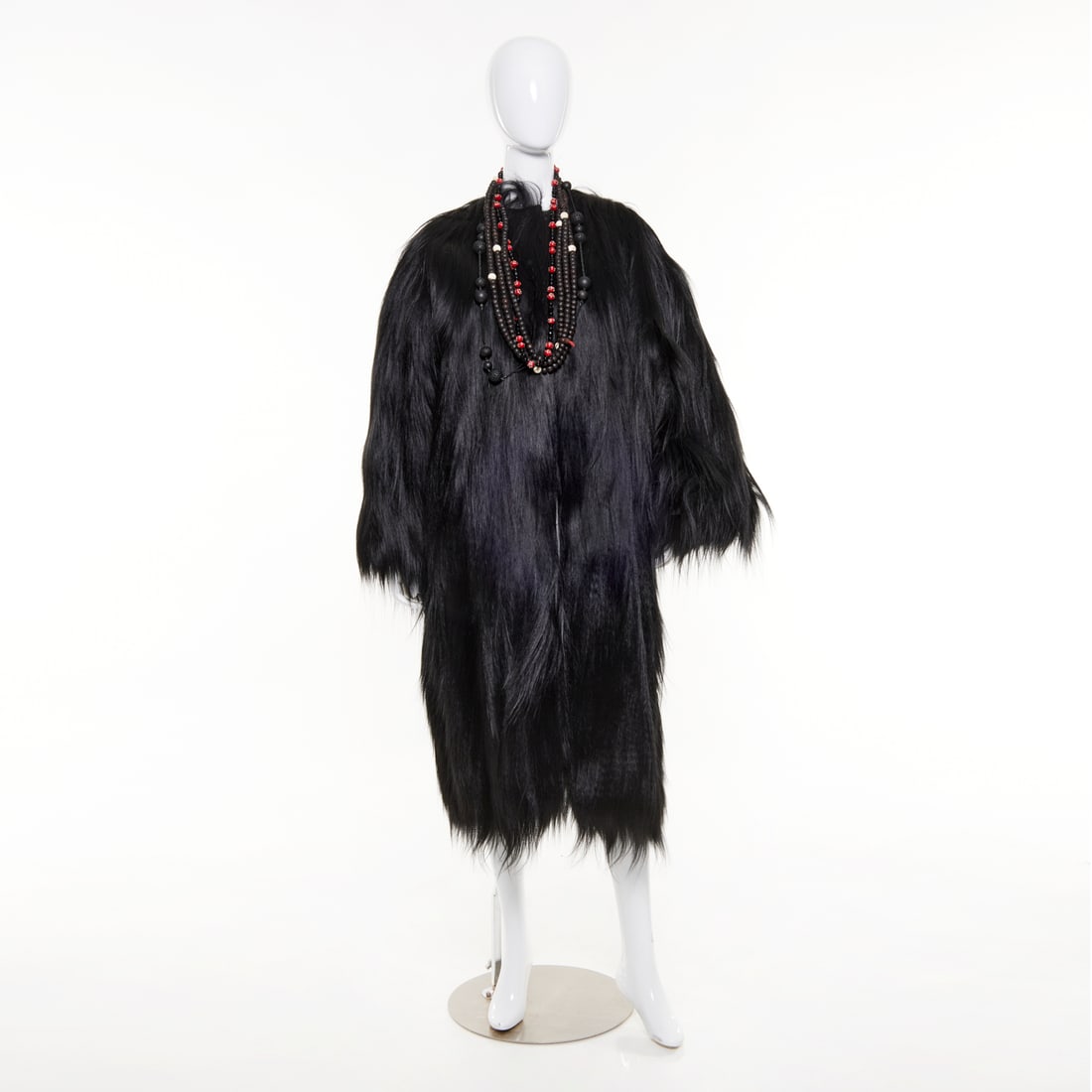 Jeanne Lanvin long haired fur coat (1 of 7)