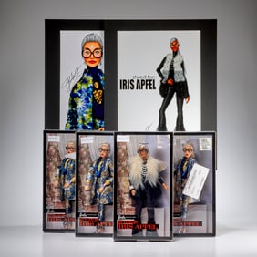 Group of (4) Styled by Iris Apfel Barbies
