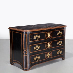 Regence style ormolu mounted lacquer commode
