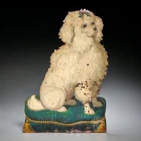 Fornasetti style tole Poodle umbrella stand