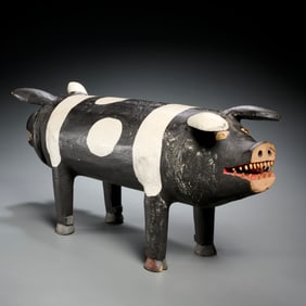Max Alvarez Valdez, Folk Art pig, 1981
