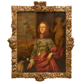 John Vanderbank (manner), large oil on canvas