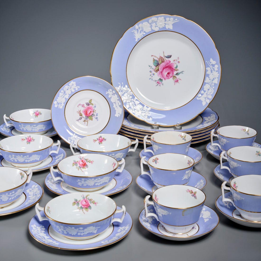 Group Copeland Spode "Maritime Rose" dinnerware (1 of 5)