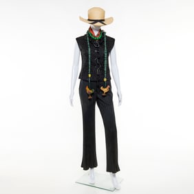 Chloe vest & pleated pant