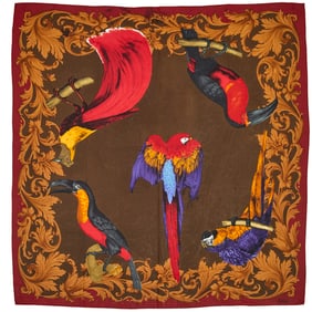 Gianfranco Ferre silk oversize scarf
