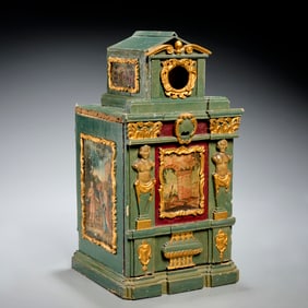 Italian Rococo architectural tabletop cabinet
