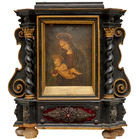 German Baroque altarpiece, oil on copper
