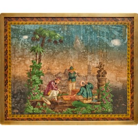Charles X chinoiserie chimney board