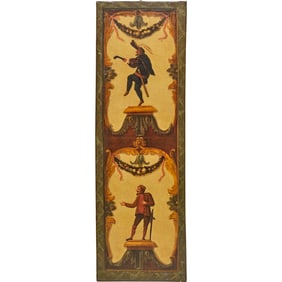 Italian School, oil on canvas, Commedia dell'Arte