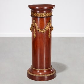 French Neoclassical style mahogany pedestal
