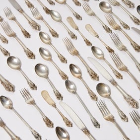Wallace "Grand Baroque" sterling flatware set
