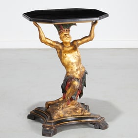 Venetian polychrome figural side table