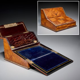 Maison Vervelle Audot parquetry rosewood lap desk