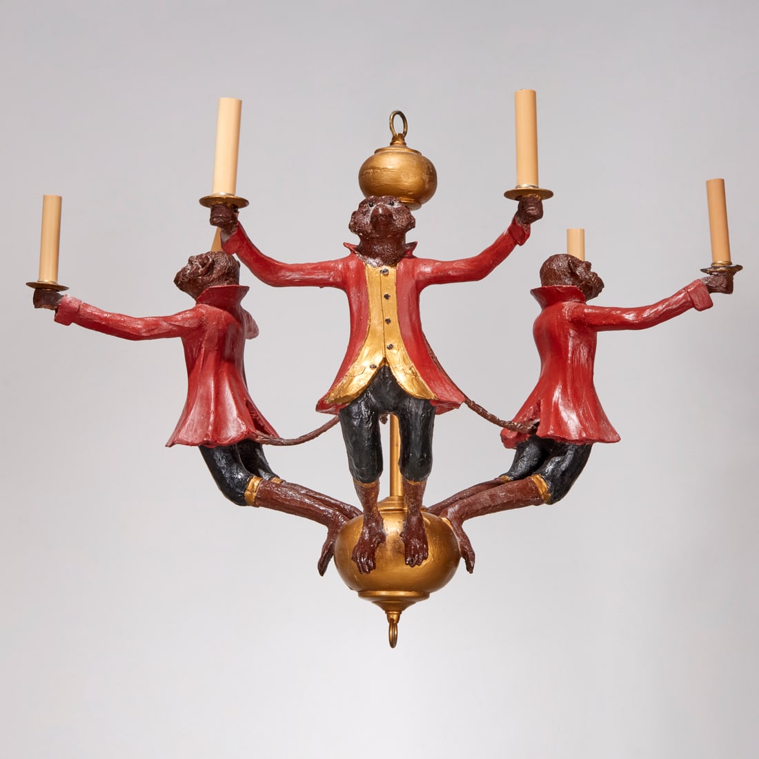 Bill Huebbe, Singerie monkey chandelier (1 of 6)