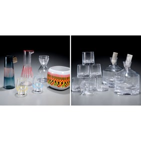 Iris Apfel for Nude, assembled crystal barware
