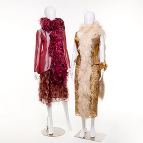 (2) Evening wear skirt ensembles