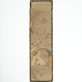 Large Chinese Kesi pictorial panel