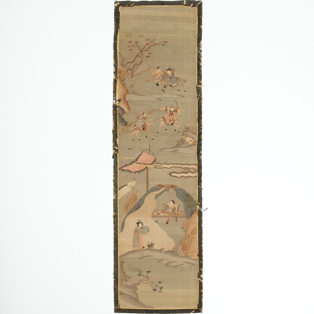 Large Chinese Kesi pictorial panel (1 of 6)