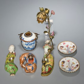 Antique Chinese and Japanese ceramics group