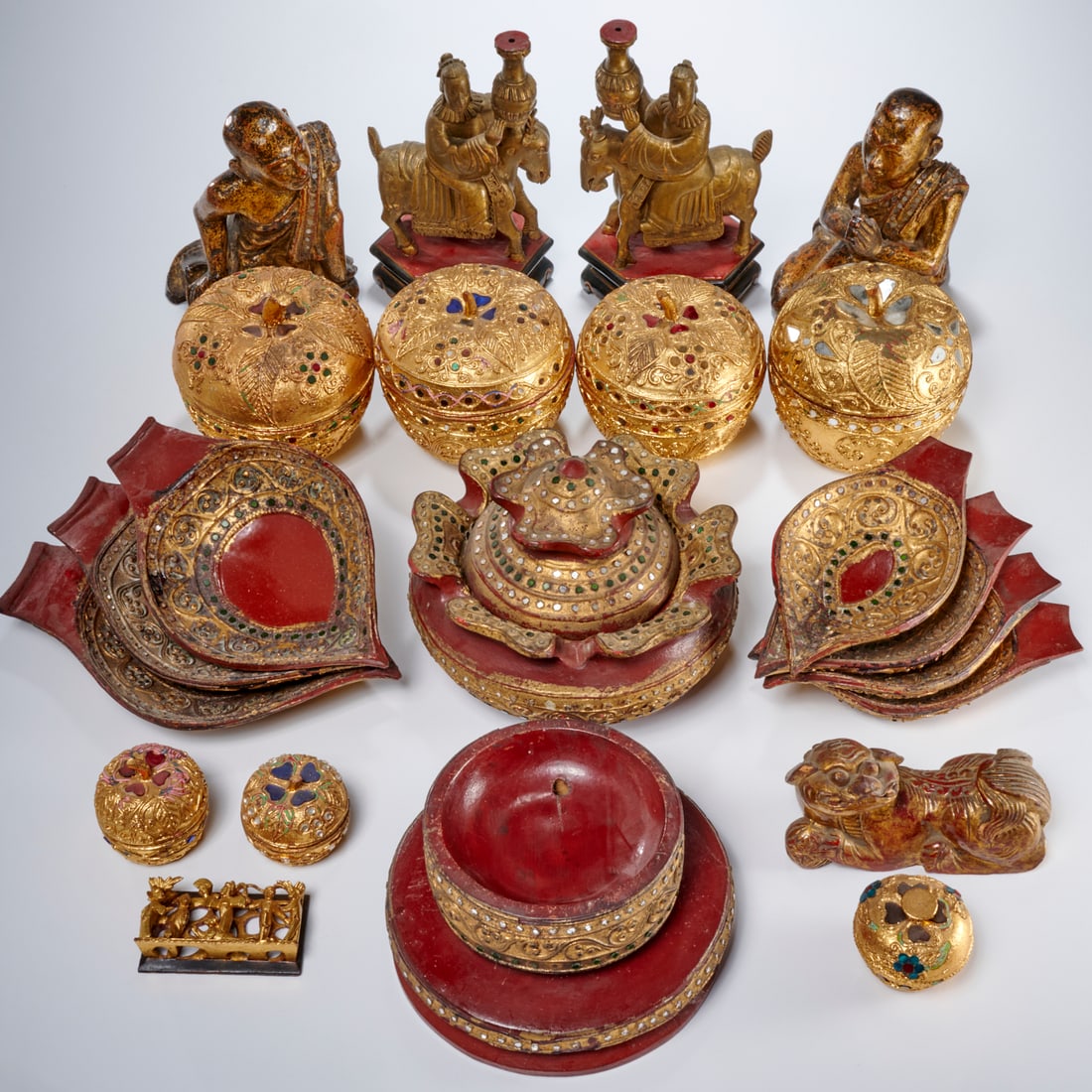 Southeast Asian giltwood & lacquerware collection (1 of 5)