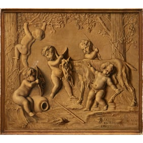 French School, trompe l'oeil painting
