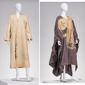 Yoruba Peoples, (2) vintage ceremonial robes