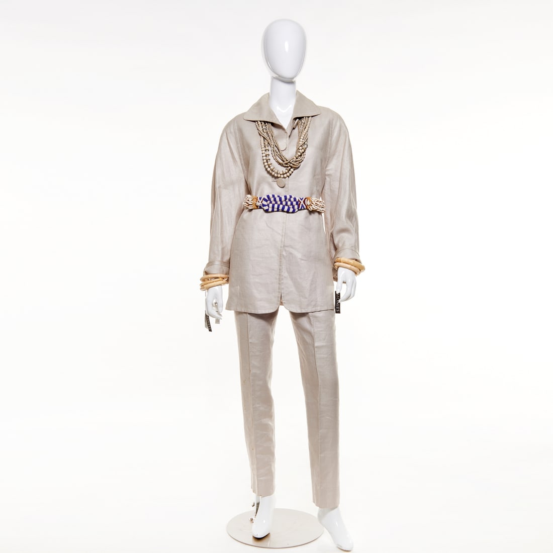 Gianfranco Ferre linen pant ensemble (1 of 7)