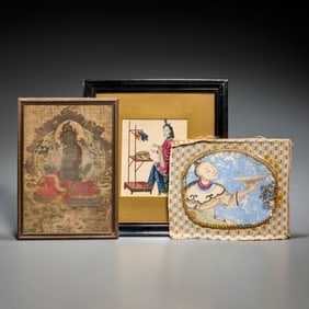 Chinese and Himalayan School, (3) artworks