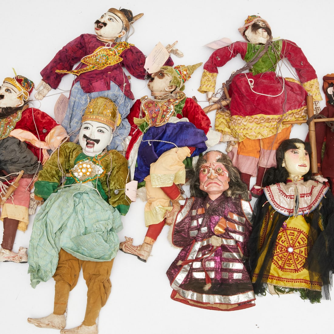 Group Southeast Asian marionettes and puppets (1 of 6)