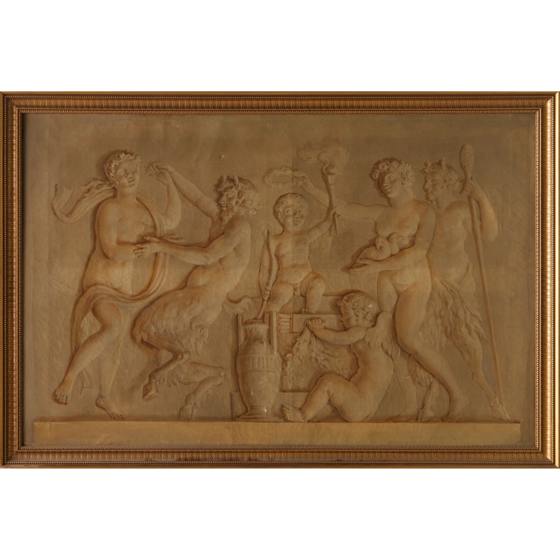 French School, large trompe l'oeil painting (1 of 9)