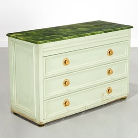 Custom faux painted chest of drawers