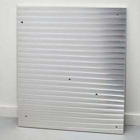 Serge Spitzer, aluminum panel, 1987-1989