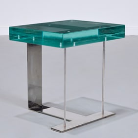 Pierre Chareau (manner), slab glass side table