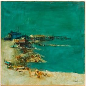Nicola Simbari, oil on canvas, 1960