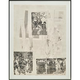 Robert Rauschenberg, serigraph and monotype print