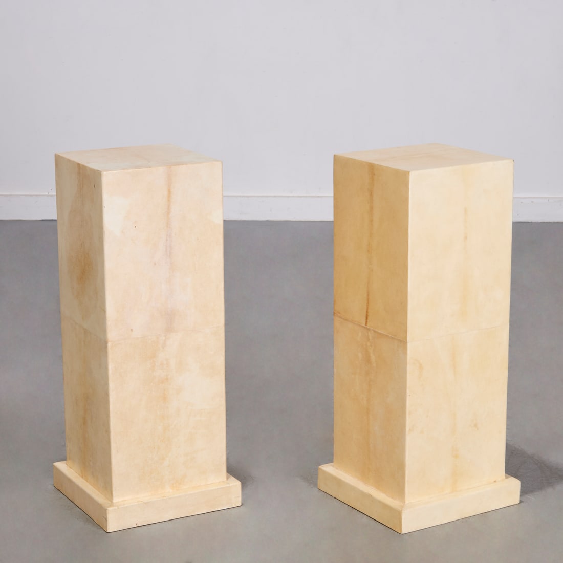 Pair R & Y Augousti parchment display pedestals (1 of 7)