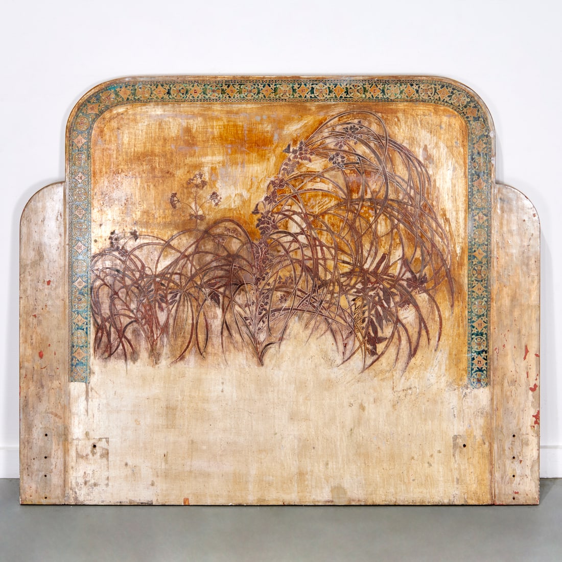 Max Kuehne silvered and lacquered headboard (1 of 9)