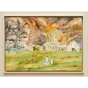 Robert Greene, oil on panel, c. 1980s