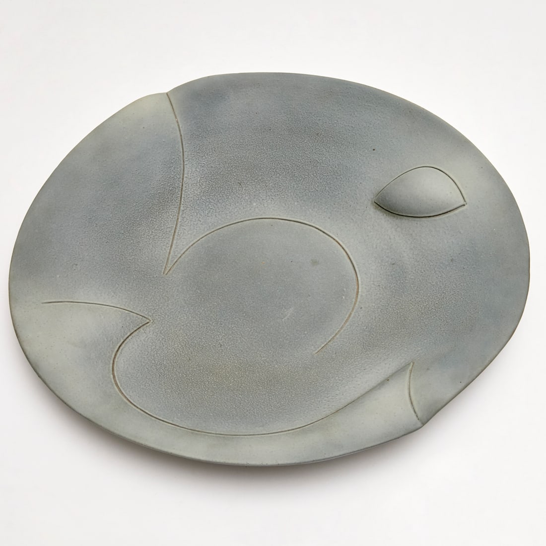Chris Gustin, sculptural ceramic charger, 1991 (1 of 5)