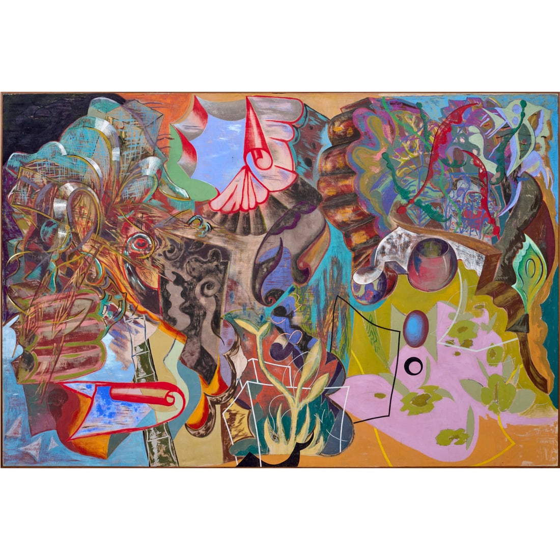 Bill Drew, large format distemper on canvas (1 of 8)