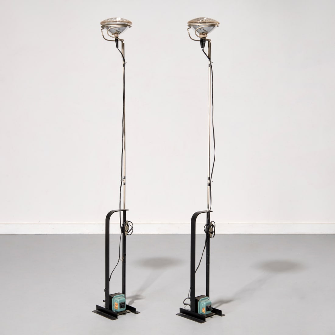 Pair early Castiglioni "Toio" floor lamps (1 of 6)