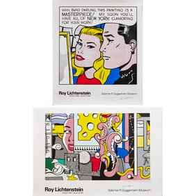 Roy Lichtenstein, (2) signed posters, 1993