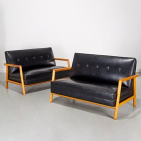 T.H. Robsjohn-Gibbings, pair settees