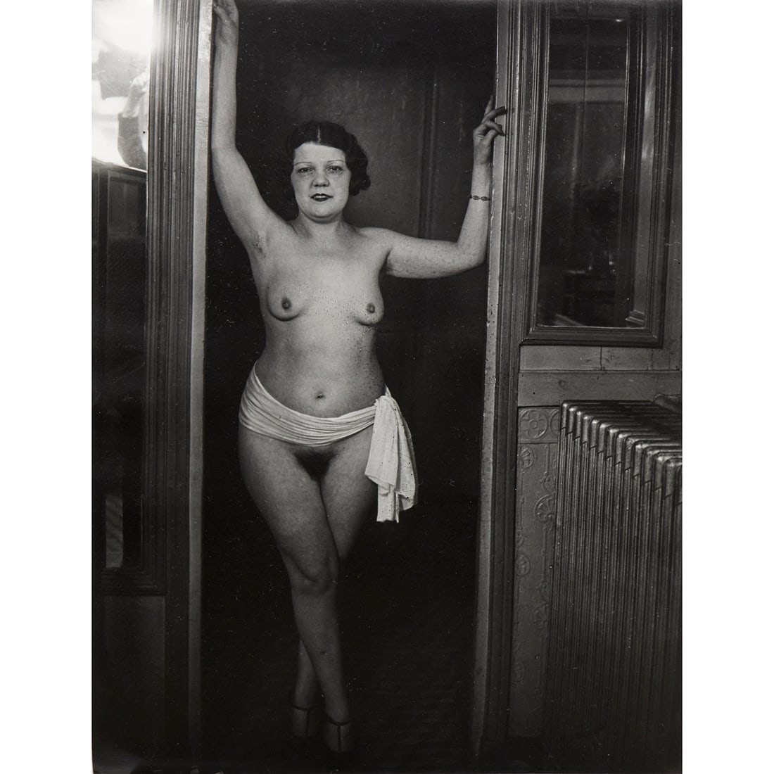 Brassai, signed photograph, c. 1932: Brassai, signed photograph, c. 1932, Brassai (Gyula Halasz) (French, 1899-1984), Chez Suzy, likely printed 1970s, studio stamp verso, signed in pencil, marked "Pl.388", loose and unframed, 11.625"h x