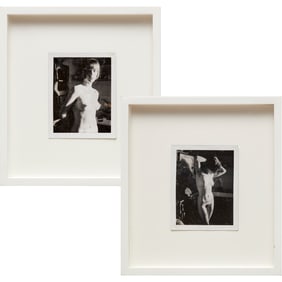 Mark Morrisroe, (2) polaroid photographs