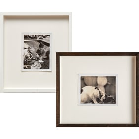 Mark Morrisroe, (2) polaroid photographs