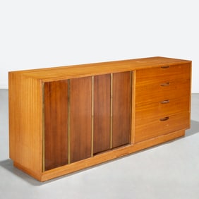 Harvey Probber, oak credenza