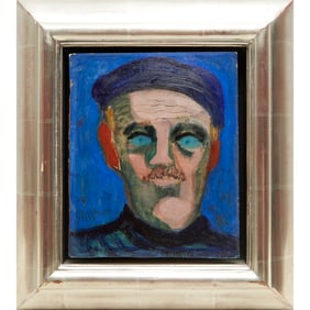 Milton Avery, self-portrait oil on panel, 1947