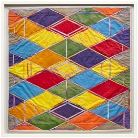 Alan Shields, mixed media on canvas, 1989