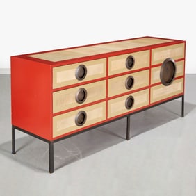 Kenneth DiPaola, shagreen and lacquer sideboard